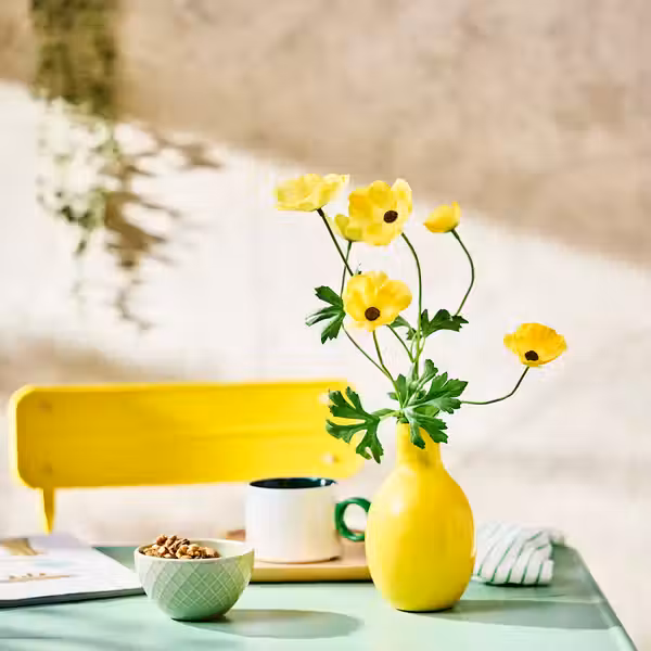 SMYCKA Цветок искусственный - д/дома/улицы лютик/желтый 63 см - фото 2