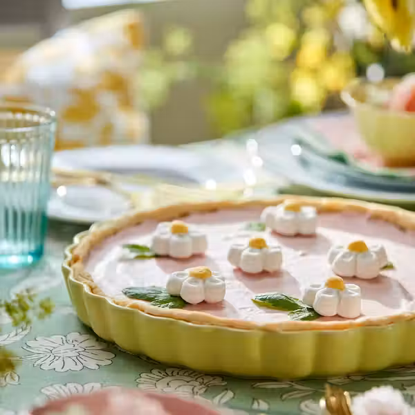 VARDAGEN Форма для пирога - желтый 32 см - схема-чертеж с размерами