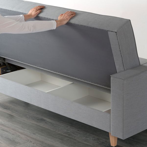 3-местный диван-кровать, Книса светло-серый IKEA ASKESTA АСКЕСТА 804.508.00 - фото 5