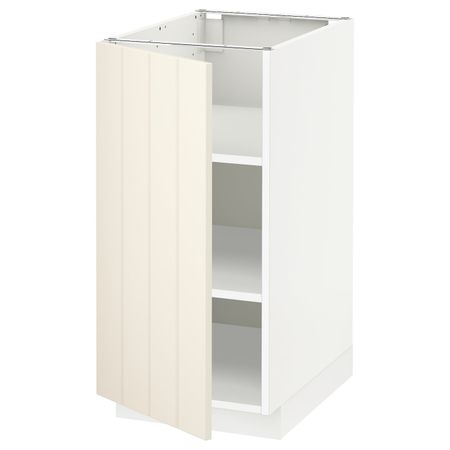 Напольный шкаф с полками, белый/Хитарп белый с оттенком 40x60 см IKEA METOD МЕТОД 292.264.85