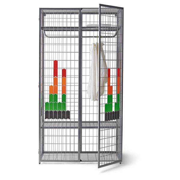 Гардероб ИКЕА ПС 2014, серебристый (101x187 см) - фото 3