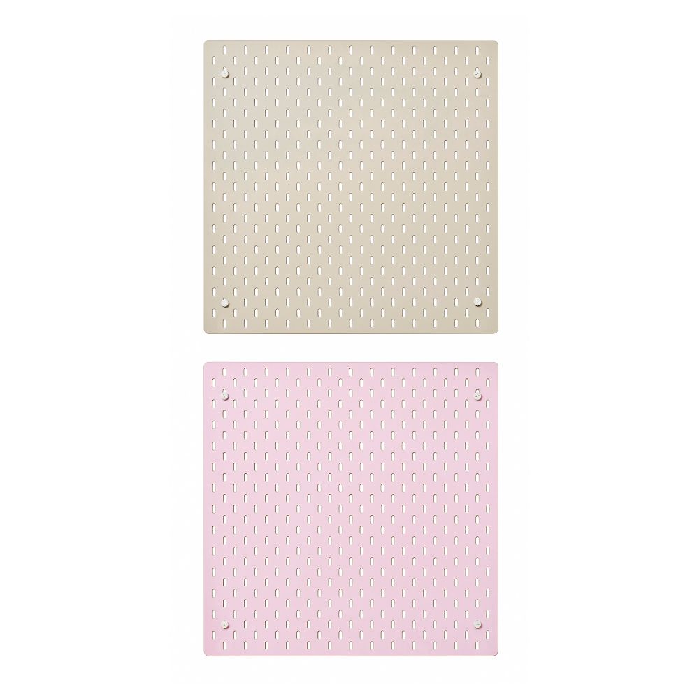 Настенная панель, бежевый, розовый, 56x56 см IKEA SKÅDIS СКОДИС 406.071.48 - схема-чертеж с размерами