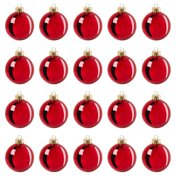 Украшение, шар, 6 см, стекло красный IKEA VINTERFINT 805.242.26 - фото 1