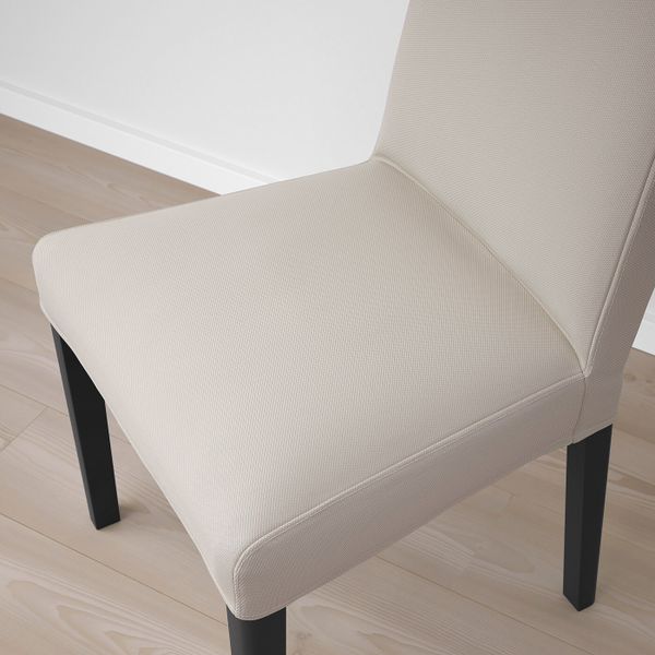 Стул, черный/Халларп бежевый IKEA BERGMUND БЕРГМУНД 693.880.70 - схема-чертеж с размерами