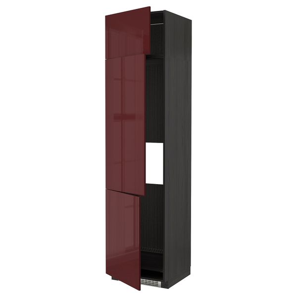 Высокий шкаф для холодильник, морозилки, 3 дверцы, 60x60x240 cm IKEA METOD МЕТОД 894.608.71 - фото 1