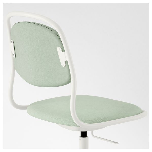 Рабочий стул ОРФЬЕЛЛЬ / СПОРРЕН, белый, Висле светло-зеленый - фото 3