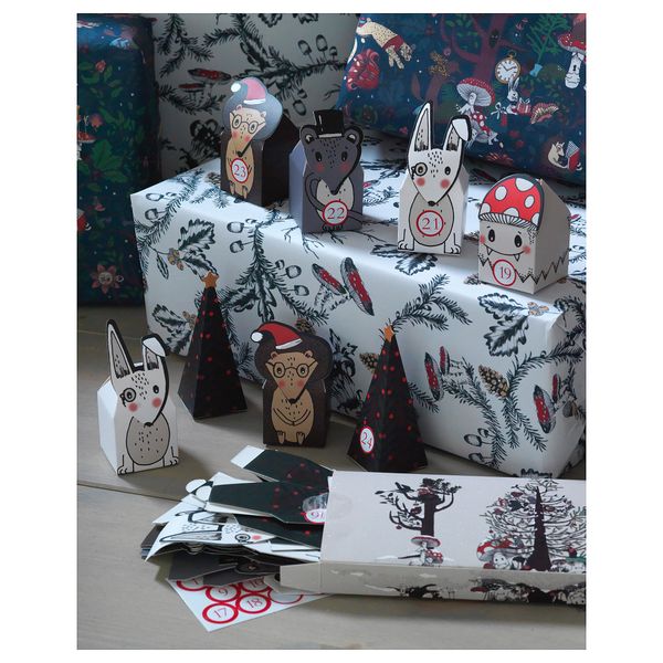 Рождественский календарь, 25 предмета ВИНТЕР 2018 - схема-чертеж с размерами