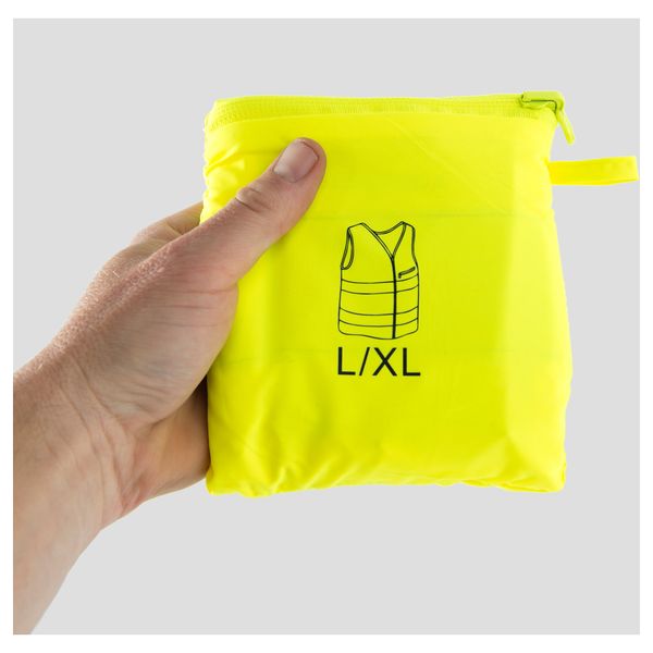 Светоотражающий жилет БЕСКЮДДА, L/XL, желтый - схема-чертеж с размерами