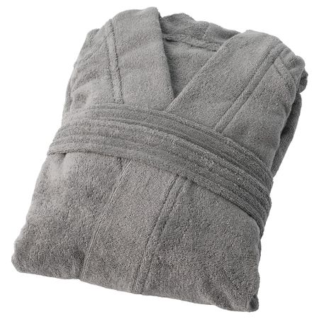 Халат купальный, серый L/XL IKEA ROCKÅN РОККОН 103.920.31