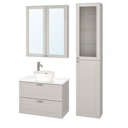 Комплект мебели для ванной, 6 предмета, 82 cm IKEA KATTEVIK КАТТЕВИК, GODMORGON ГОДМОРГОН, TOLKEN ТОЛКЕН 993.163.31