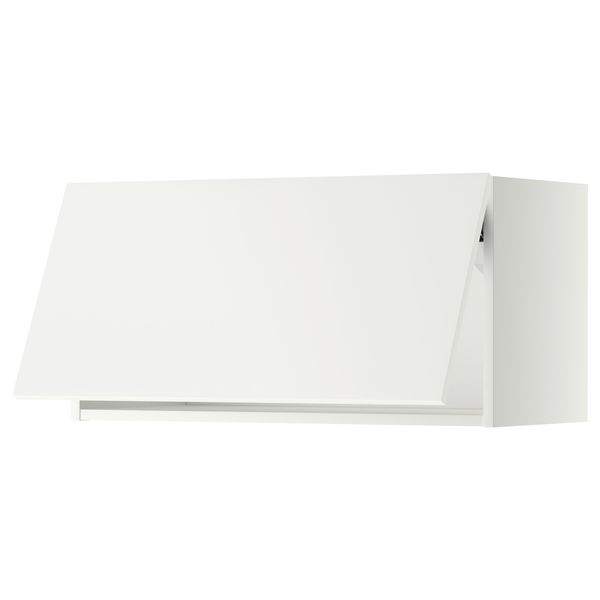 Горизонтальный навесной шкаф МЕТОД, белый, Хэггеби белый - схема-чертеж с размерами