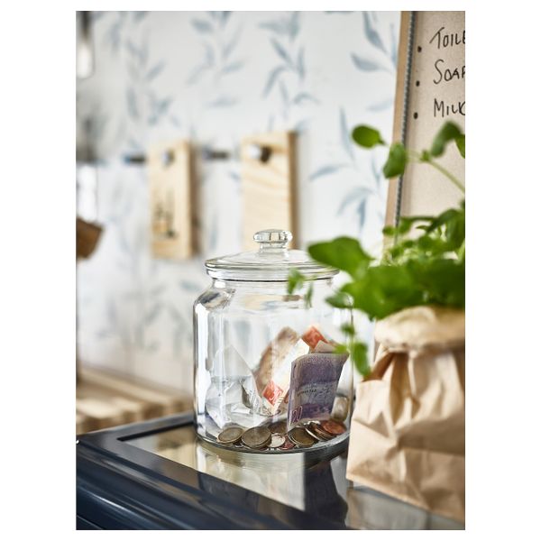 Банка с крышкой, прозрачное стекло 1.9 л IKEA VARDAGEN ВАРДАГЕН 403.731.92 - фото 11