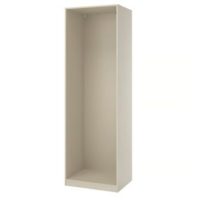 PAX Каркас гардероба - серо-бежевый 75x58x236 см