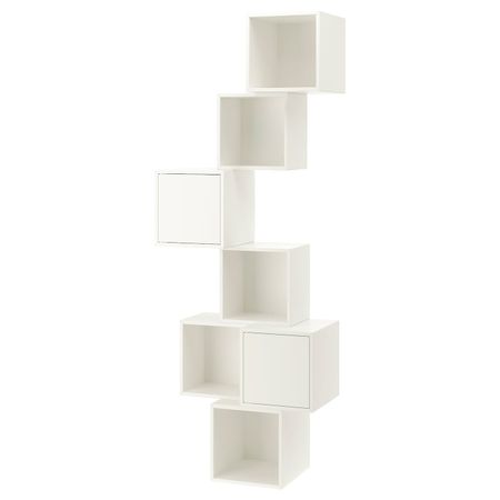 Комбинация настенных шкафов, белый 80x35x210 см IKEA EKET ЭКЕТ 791.890.32