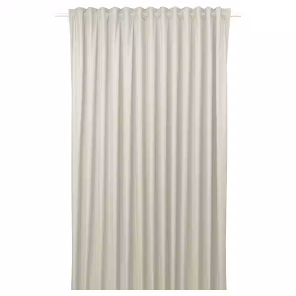 BENGTA Блокирующая свет гардина, 1 шт. - бежевый/с лентой 210x300 см - фото 1