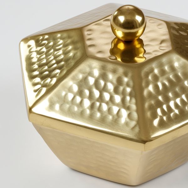 Сервировочная миска с крышкой, золотой 16 см IKEA LJUVARE ЛЬЮВАРЕ 904.921.21 - фото 2