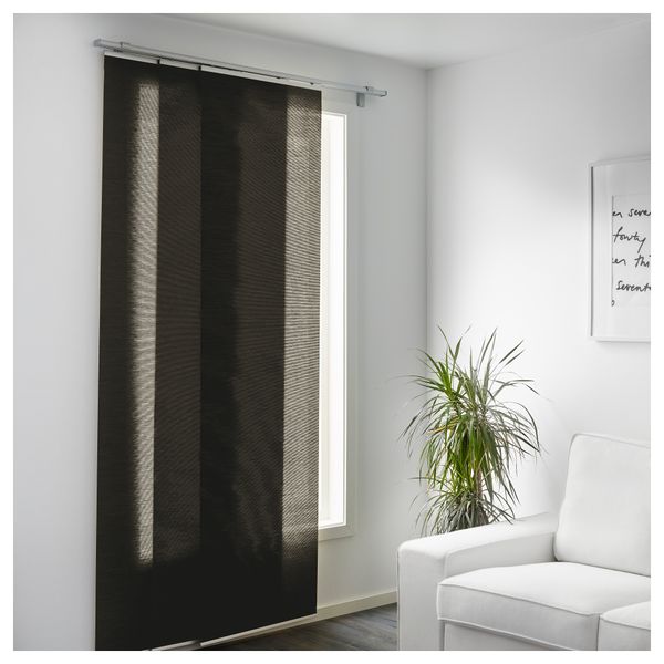 Узкая гардина АННО САНЕЛА, коричневый (60x300 см) - фото 2