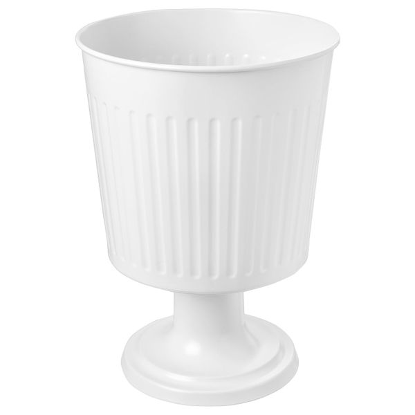 Вазон, для дома, улицы белый 24 см IKEA ЦИТРОНМЕЛИСС 304.645.12 - фото 1