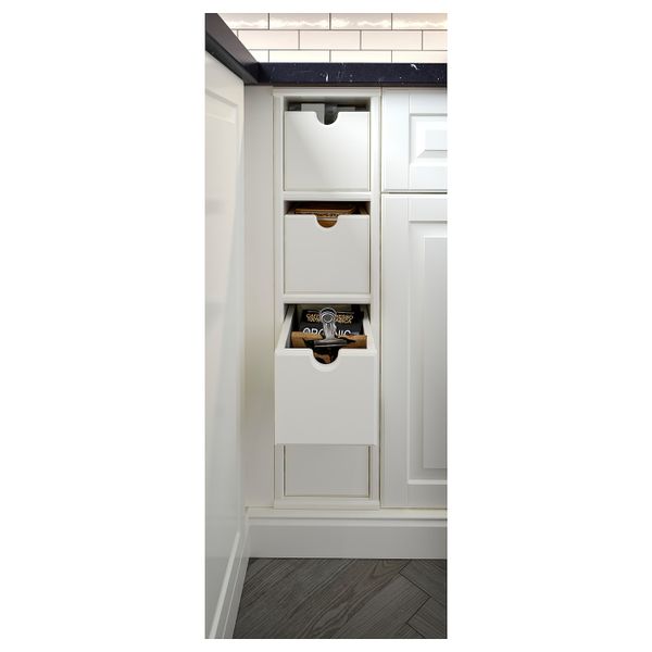 Ящик, белый с оттенком 16x34x15 см IKEA TORNVIKEN ТОРНВИКЕН 103.590.22 - схема-чертеж с размерами