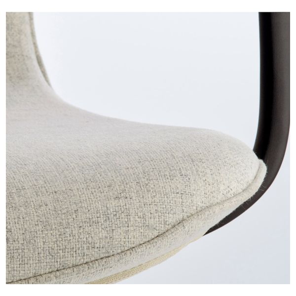Рабочий стул с подлокотниками, Гуннаред бежевый/черный IKEA LÅNGFJÄLL ЛОНГФЬЕЛЛЬ 392.100.40 - фото 5