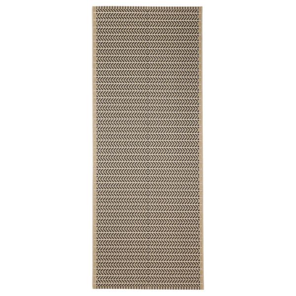 LOBBÄK Ковер безворсовый, д/дома/улицы - бежевый 80x200 см - фото 1