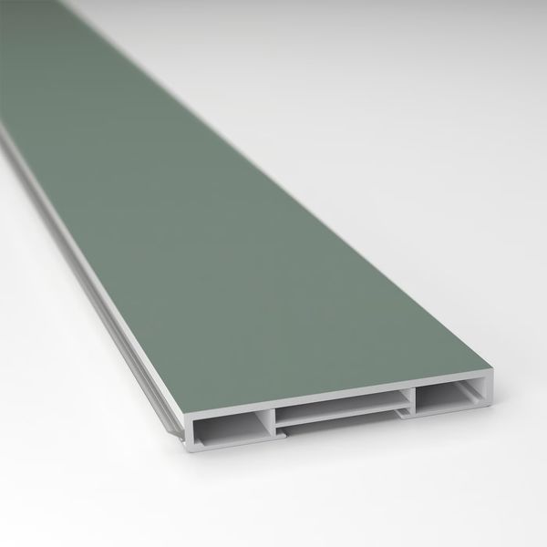 NICKEBO Цоколь - матовая поверхность серо-зеленый 220x8 см - схема-чертеж с размерами
