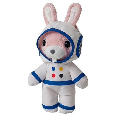 AFTONSPARV Мягкая игрушка в костюме космонавта - кролик 28 см