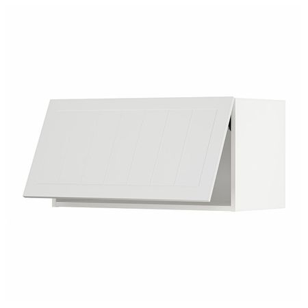 Навесной горизонтальный шкаф, белый/Стенсунд белый 80x40 см IKEA METOD МЕТОД 694.097.94