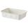 Органайзер, 15x20x5 см, пластик, белый IKEA NOJIG НОЙИГ 605.074.21