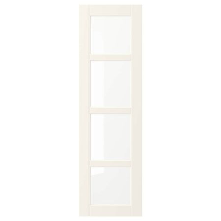 Стеклянная дверь, белый с оттенком 30x100 см IKEA HITTARP ХИТАРП 803.613.71