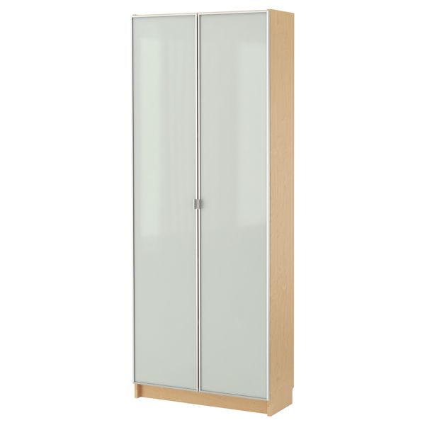 Стеллаж БИЛЛИ / МОРЛИДЕН, березовый шпон (80x202x28 см) - фото 1