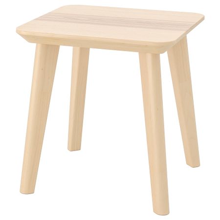 Придиванный столик, ясеневый шпон, 45x45 см IKEA LISABO ЛИСАБО 102.976.56