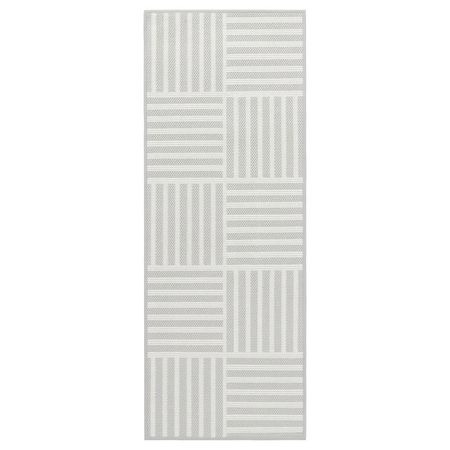 GATUSEKTION ГАТУСЕКТИОН Кухонная коврик - серый/клетка 45x120 см