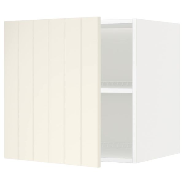 Верхний шкаф на холодильник/морозильн, белый/Хитарп белый с оттенком 60x60 см IKEA METOD МЕТОД 292.264.47 - схема-чертеж с размерами