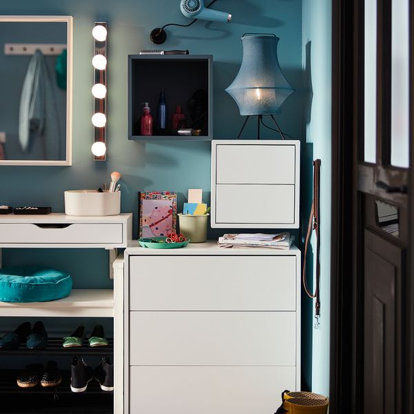 Навесной модуль, 35x25x35 см, серо-бирюзовый IKEA EKET ЭКЕТ 993.854.85 - фото 4