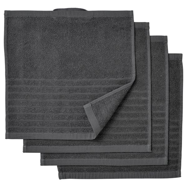 Полотенце, темно-серый, 30x30 см IKEA VÅGSJÖN ВОГШЁН 403.536.22 - схема-чертеж с размерами