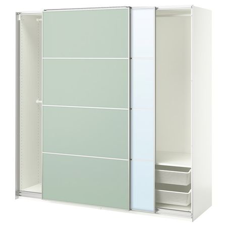 PAX / MEHAMN/AULI Гардероб с раздвижными дверьми