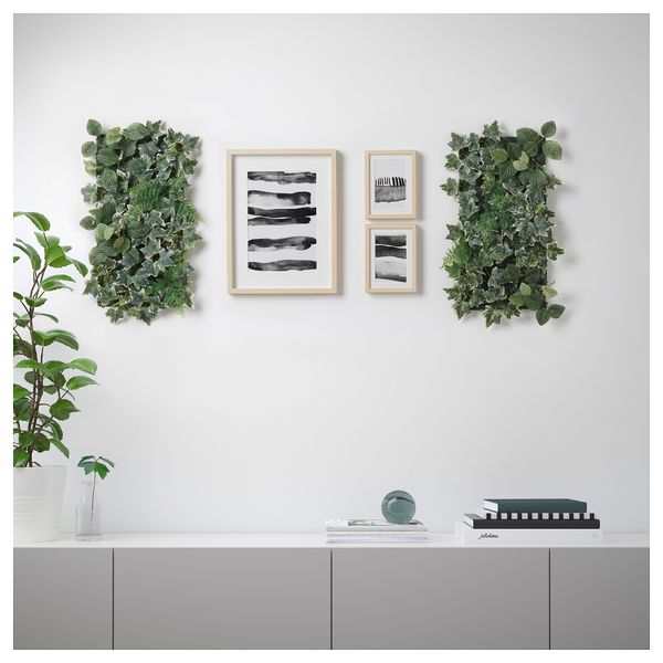 Растение искусственное ФЕЙКА, настенный, д/дома/улицы зеленый (26x26 см) - фото 3