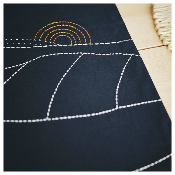 Дорожка настольная, 35x130 см, темно-синий IKEA MÄVINN 205.520.38 - фото 4