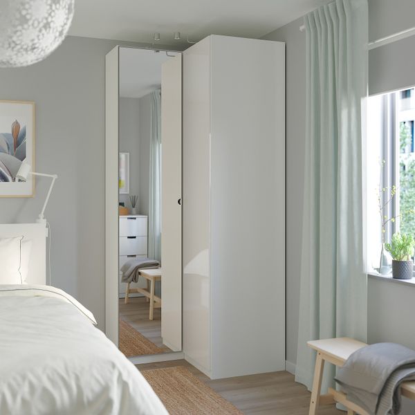 Гардероб угловой, белый/Фардаль Викедаль 111/88x236 см IKEA PAX ПАКС 192.183.44 - фото 2