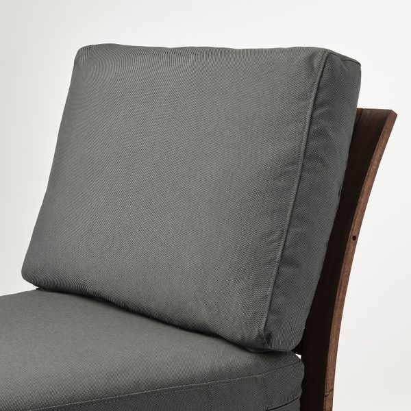 Садовое легкое кресло, коричневая морилка/ФРЁСЁН/ДУВХОЛЬМЕН темно-серый 63x80x84 см IKEA ÄPPLARÖ ЭПЛАРО 992.599.67 - фото 5