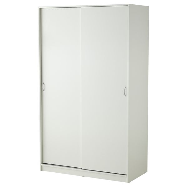 Гардероб с 2 раздвижными дверцами ТОДАЛЕН, белый (120x202 см) - фото 1