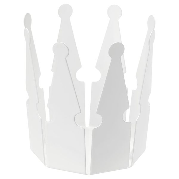 Подсвечник для греющей свечи ВИНТЕР 2018, корона, белый (6 см) - схема-чертеж с размерами