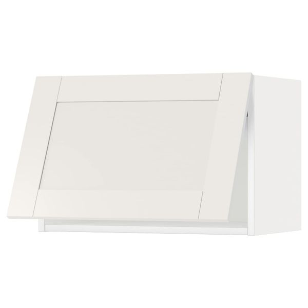 Горизонтальный навесной шкаф, белый/Сэведаль белый 60x40 см IKEA METOD МЕТОД 893.923.68 - фото 1