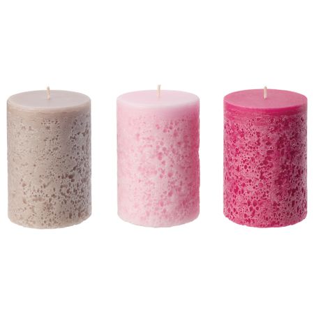 Неароматическая свеча формовая СОММАР 2018, розовый (10 см)