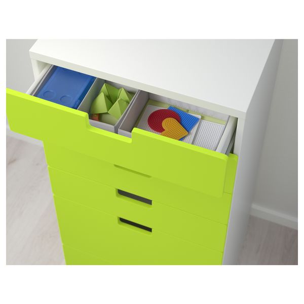 Комбинация для хранения с ящиками СТУВА, белый, зеленый (60x50x128 см) - фото 3