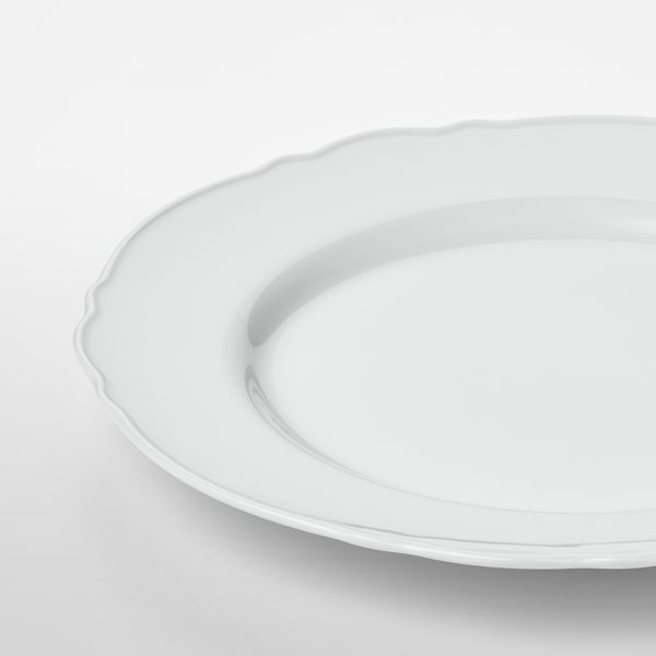 Тарелка десертная, 22 см, белый IKEA UPPLAGA УППЛАГА 004.652.16 - схема-чертеж с размерами