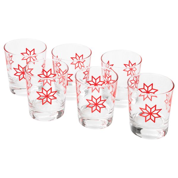 Стакан ВИНТЕР 2017, с рисунком, красный (23 сл) - фото 1