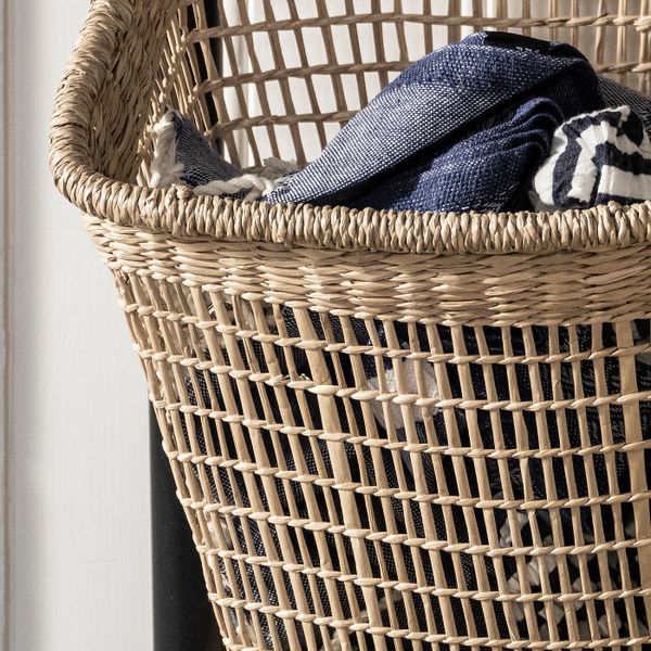 Корзина, естественный водоросли 30x20x35 см IKEA LUSTIGKURRE ЛУСТИГКЮРРЕ 804.574.15 - фото 3