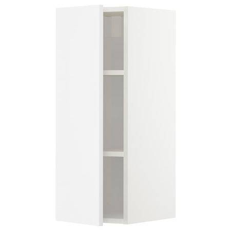 Шкаф навесной с полкой, белый Рингульт/глянцевый белый 30x80 см IKEA METOD МЕТОД 592.998.85